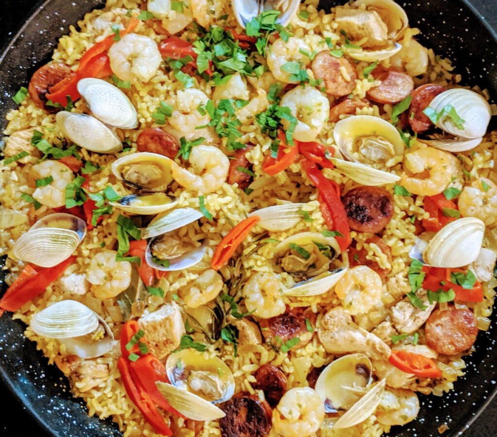 John Hillerman's Paella Retro Food For Modern Times